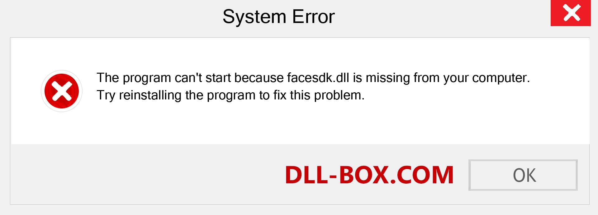  facesdk.dll file is missing?. Download for Windows 7, 8, 10 - Fix  facesdk dll Missing Error on Windows, photos, images